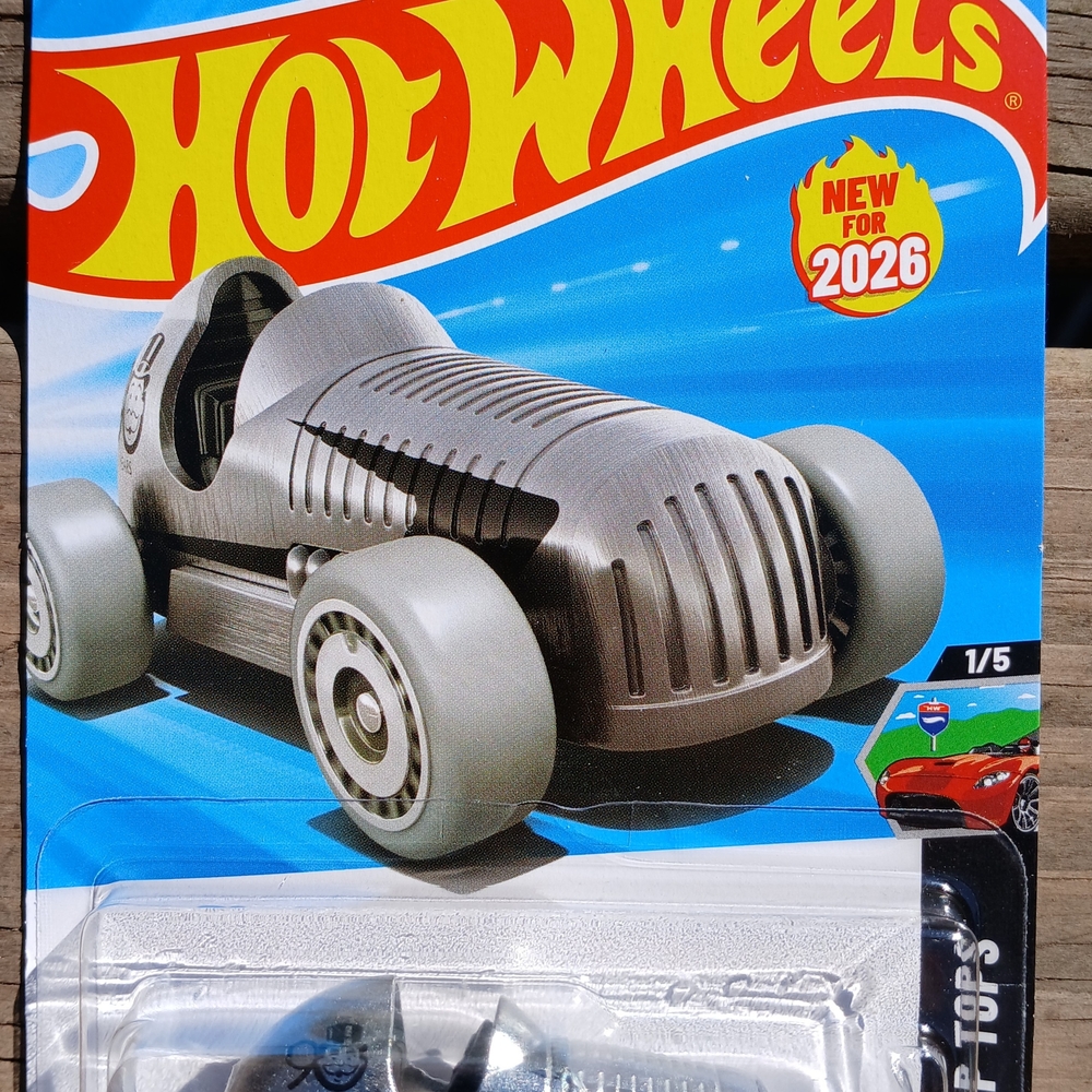 Mattel Hot Wheels Iconic Monopoly Silver Race Car